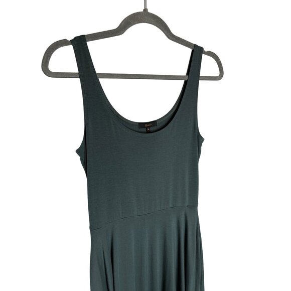 Quince Tencel Jersey Fit & Flare Dress Dark Olive-sz Medium - Picture 10 of 13